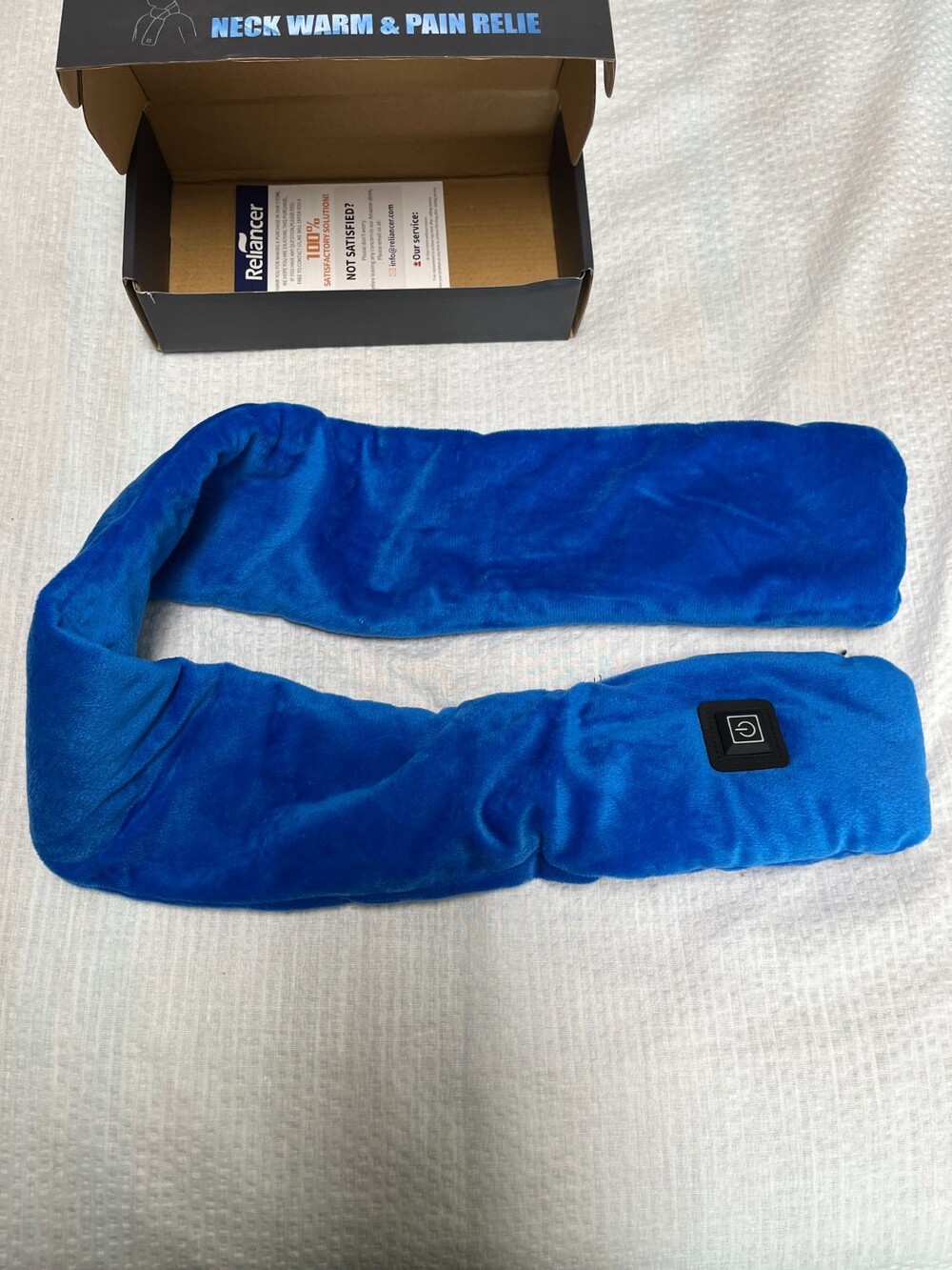 Reliancer Cordless Neck Heating Pad - USB Recharge - Blue - BRAND NEW IN BOX